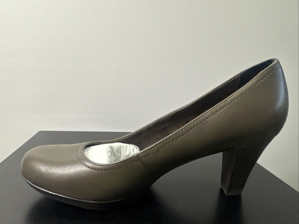 Tamaris Pumps Gr. 39 Damen Braun Leder 
