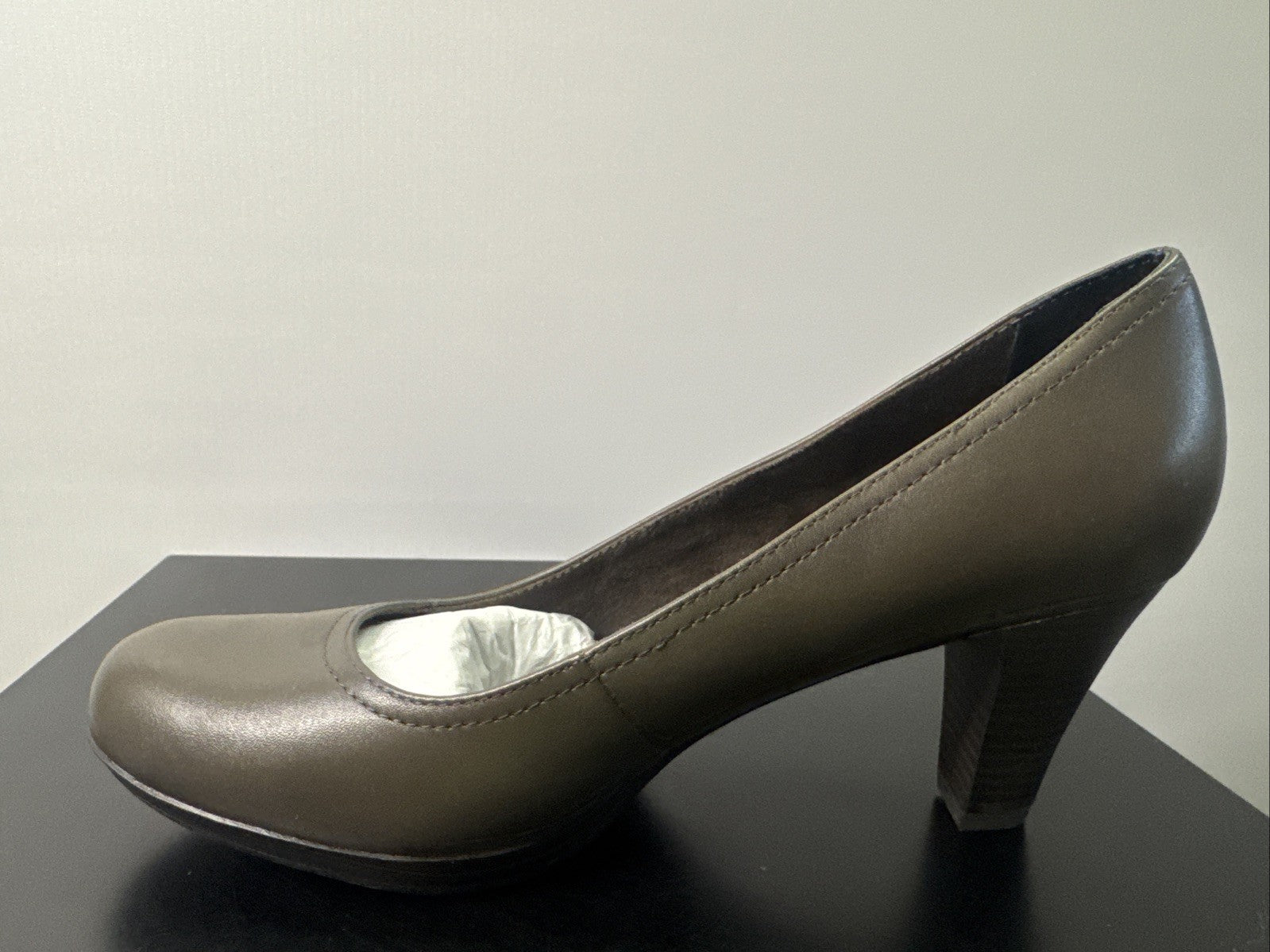 Tamaris Pumps Gr. 39 Damen Braun Leder 