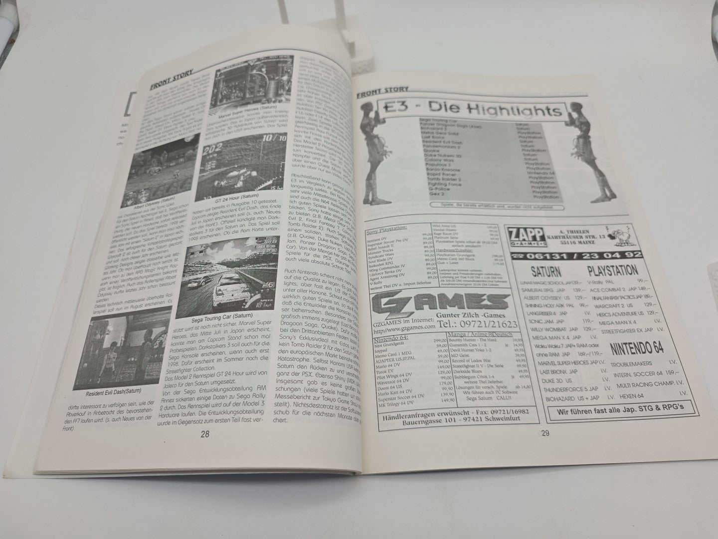 GAMEFRONT Magazin 8/97 – Ace Combat 2 – Final Fantasy Tactics – Starfox 64 –...