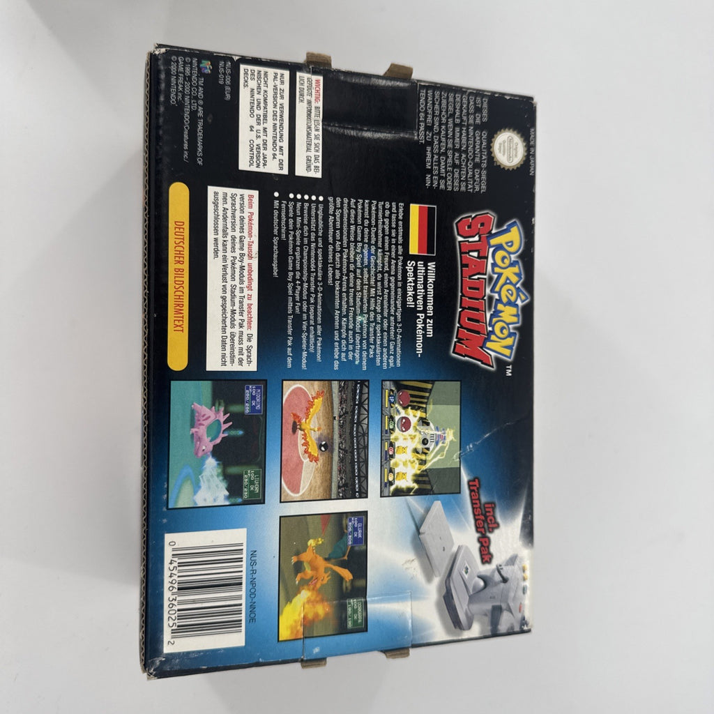 Pokémon Stadium (N64)  OVP  Anleitung Inlay Transfer Pak Nintendo 64