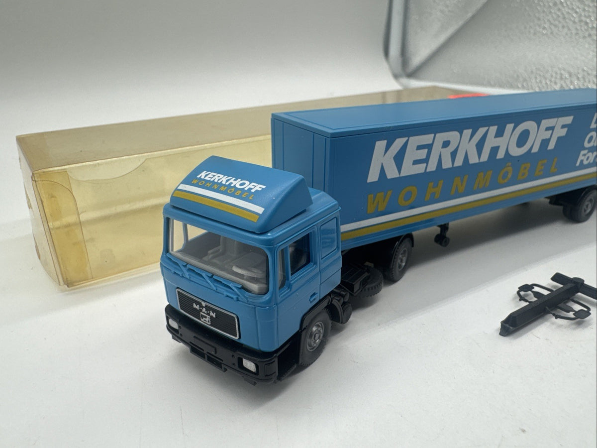 1/87 Wiking MAN F 2000 Kerkhoff Möbel Sattelzug 544 1 B Neuwertig #599