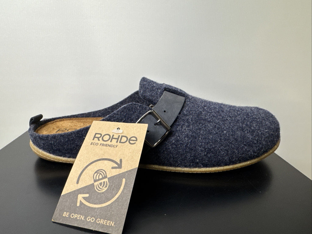 Rohde Herren Filz Pantolette Gr. 42 Ocean Pantoffel 6922