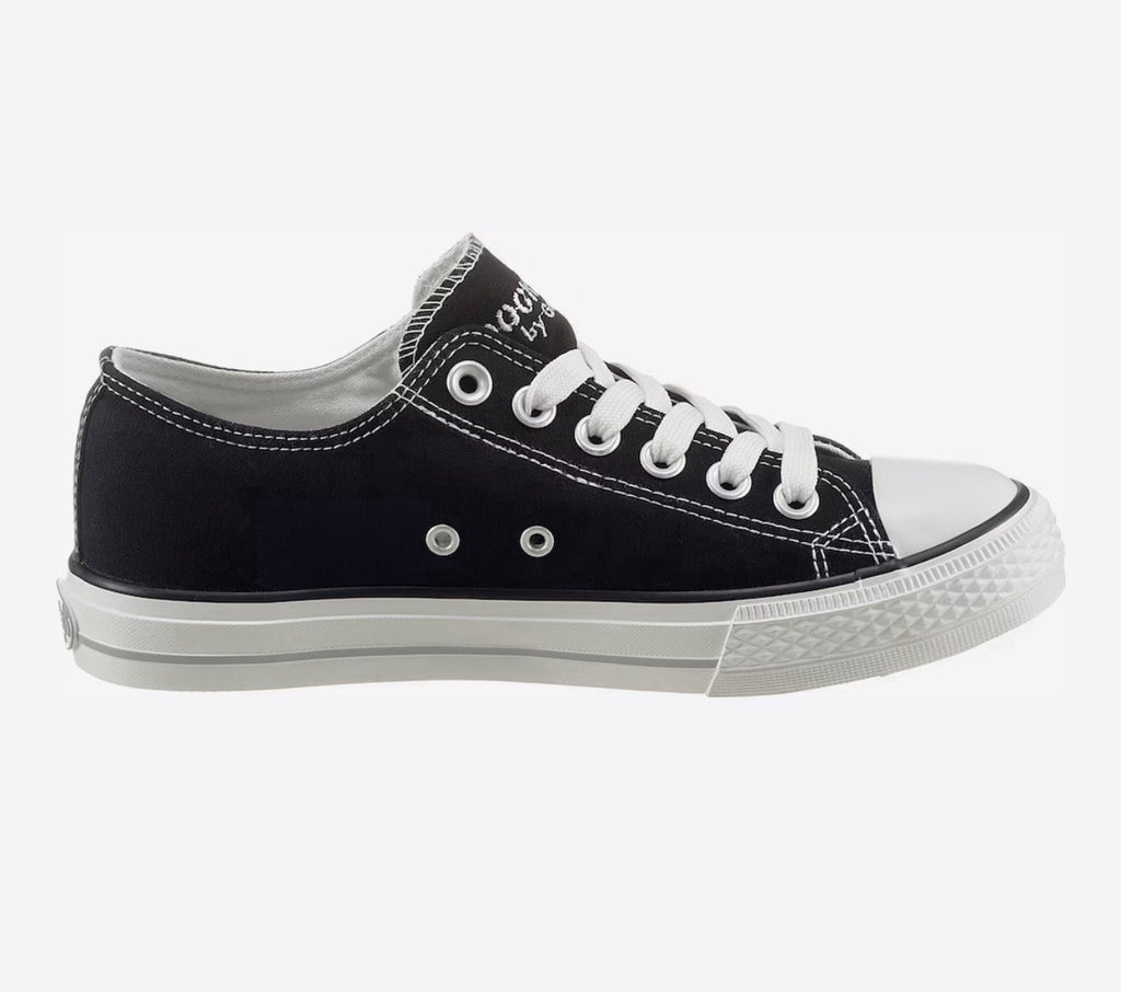 Dockers Damen Canvas Gr.39 Sneaker Halbschuh Schwarz 36UR201-710100