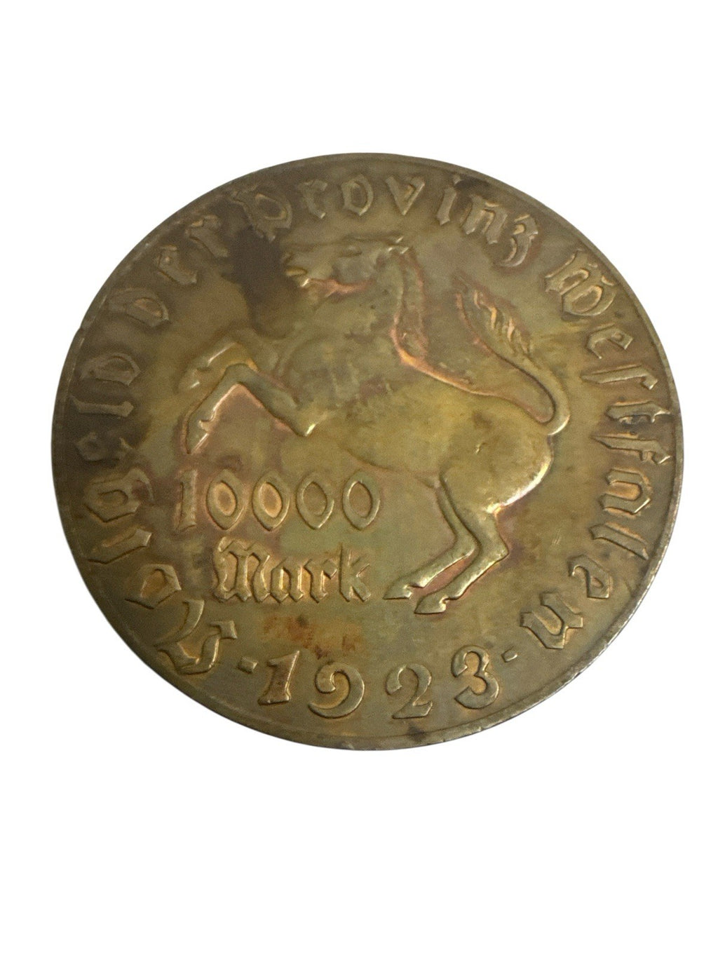 Westfalen 10000 Mark 1923 vom Stein Original Münze