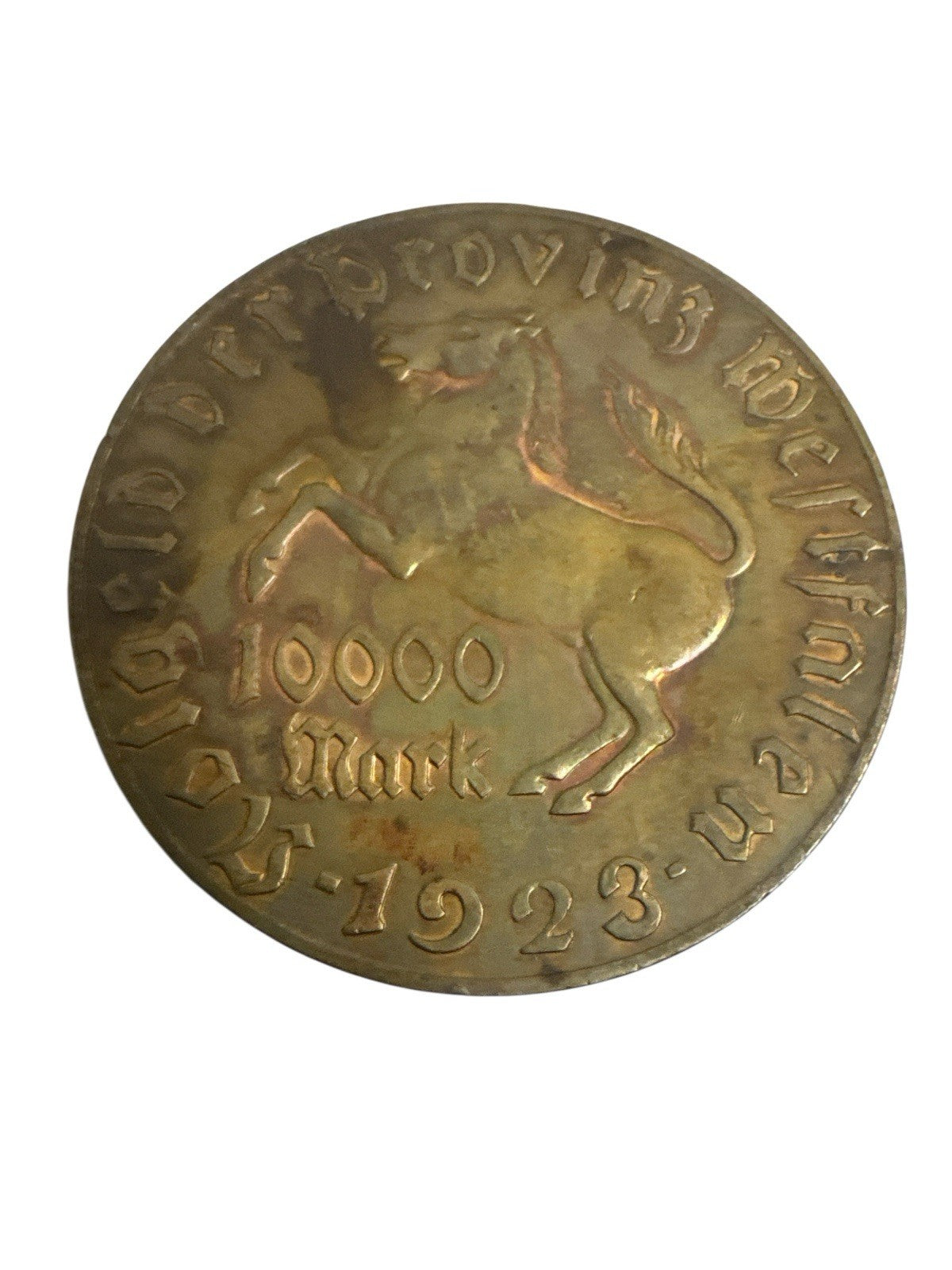 Westfalen 10000 Mark 1923 vom Stein Original Münze
