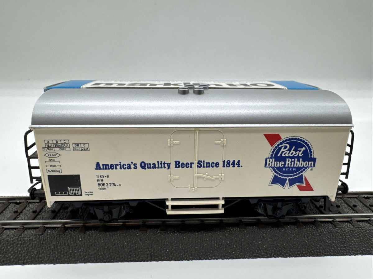 MÄRKLIN 4569 Bierwagen "Pabst Blue Ribbon" der DB Spur H0 OVP #39