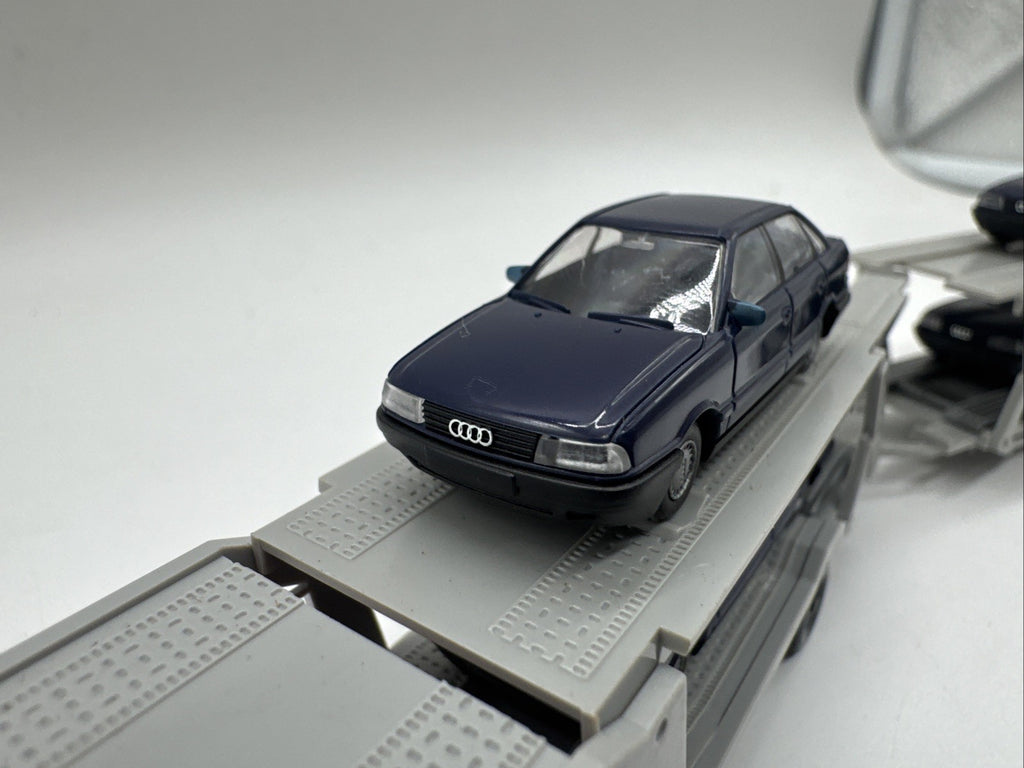 WIKING Modell 58027 Mercedes-Benz 1622 Autotransporter, rot-grau, 1:87