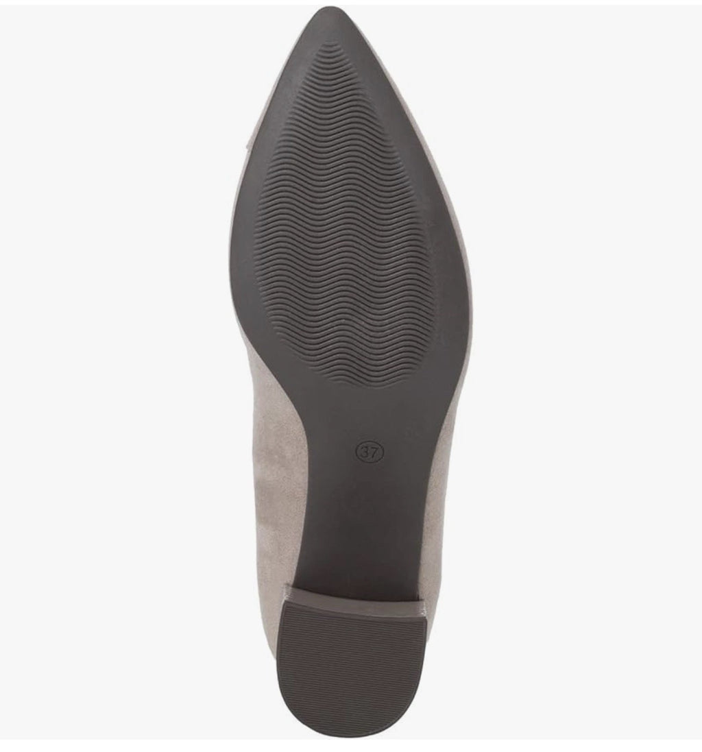 Marco Tozzi Gr. 39 Pumps Damen Taupe Absatzschuh 