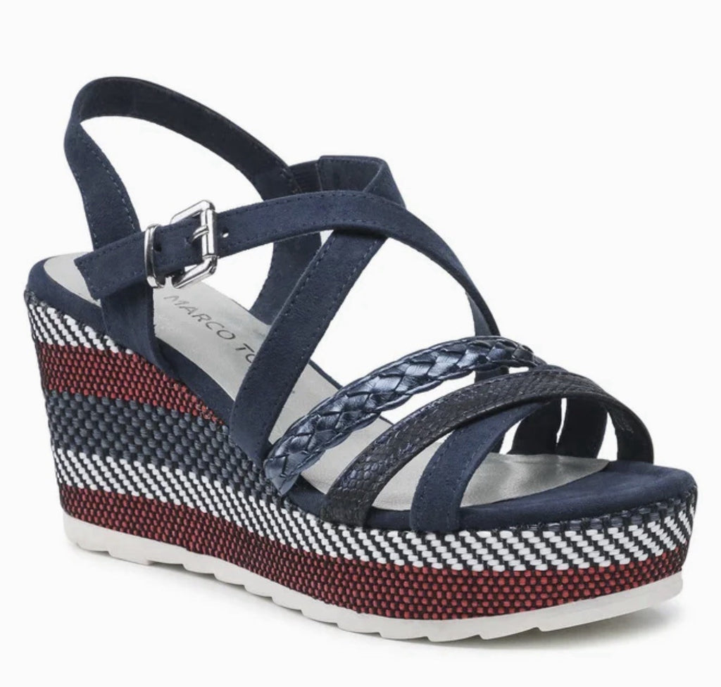 MARCO TOZZI Damen  Gr. 41 Pantolette Slipper Sandale Sandalette Keilsandale