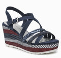 MARCO TOZZI Damen  Gr. 41 Pantolette Slipper Sandale Sandalette Keilsandale