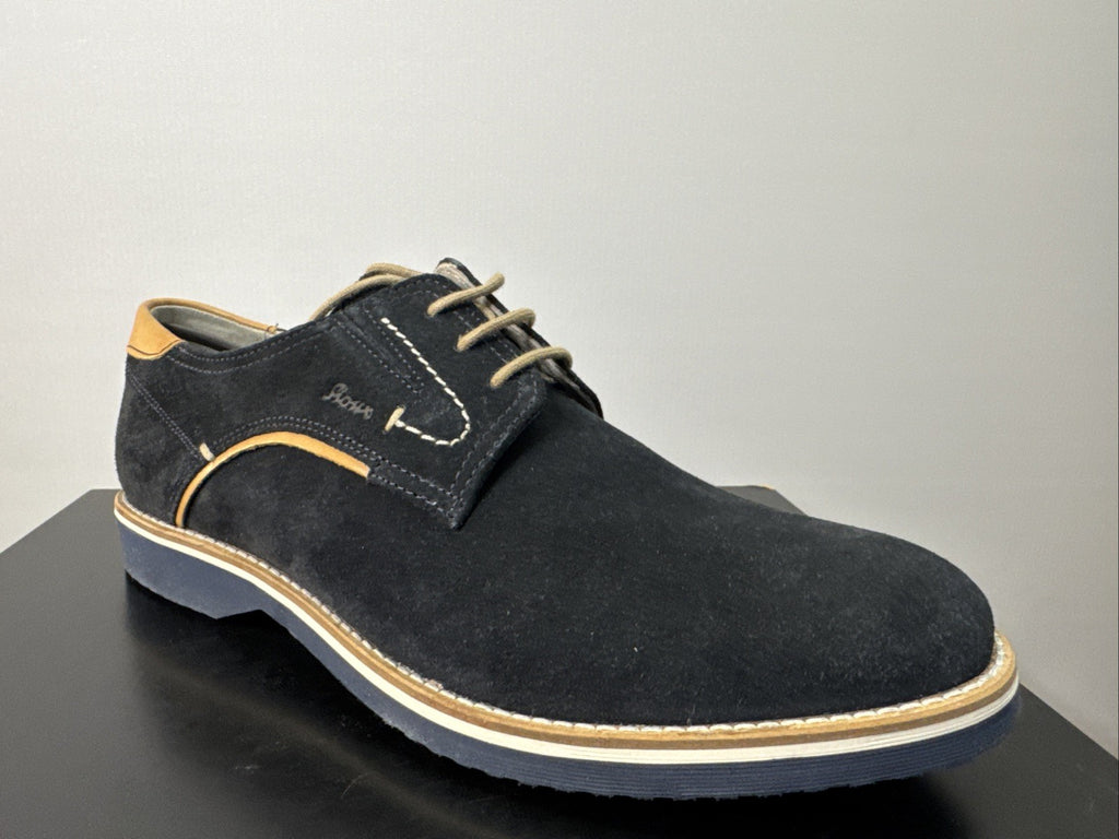 Encanio-702 Business Schuh Derby SIOUX Tempesta Dunkelblau SALE Gr. 43,5