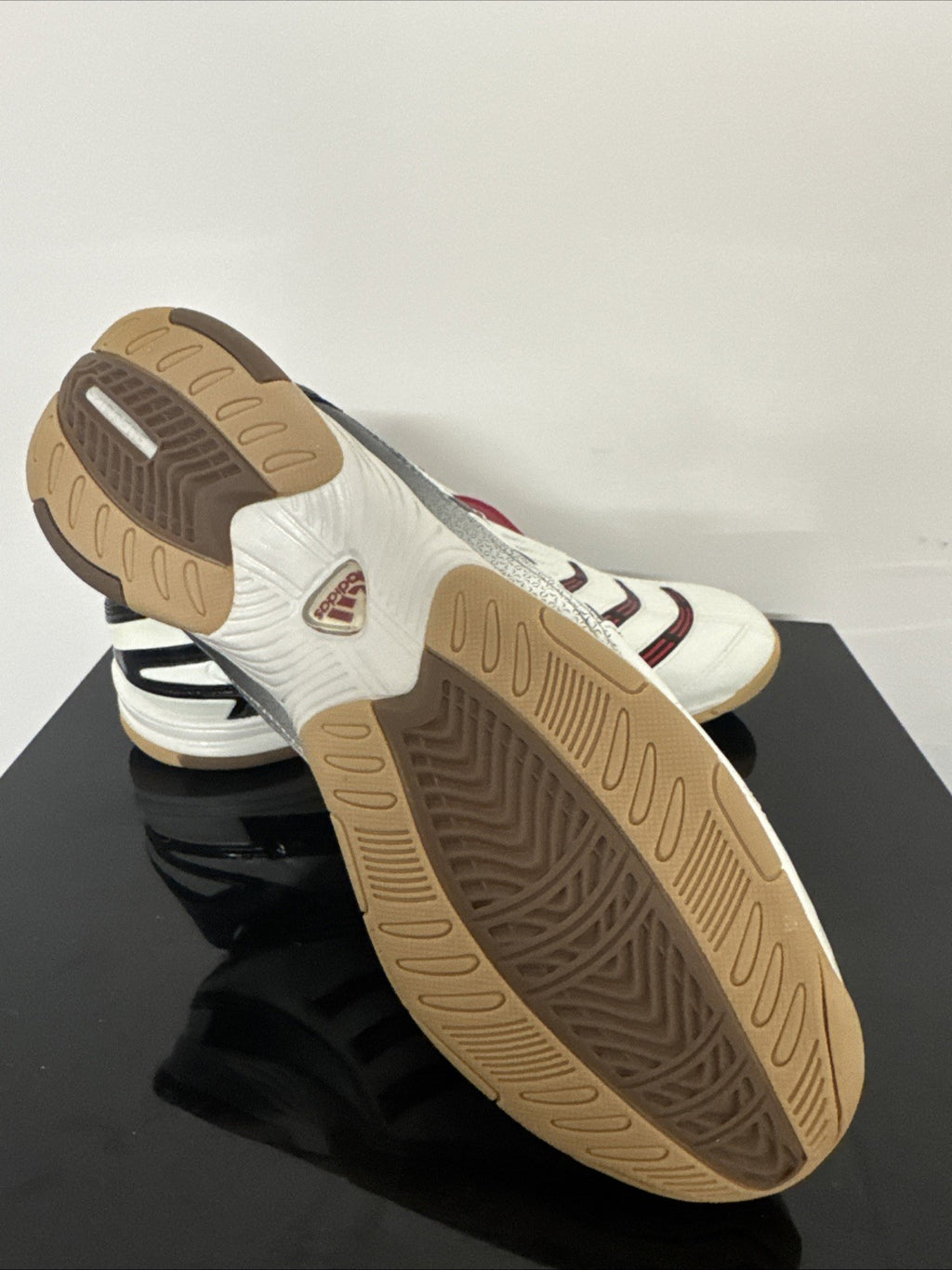 Vintage Adidas Predator Absolado 2006 weiß rot Turnschuhe EUR 46 2/3 UK 11.5
