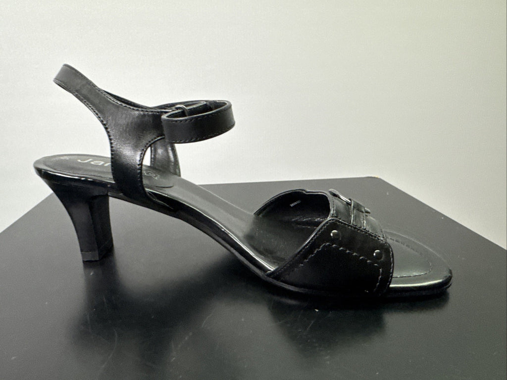 Jana Sandalette  Gr. 5,5 Leder Schwarz Damen Absatzschuh