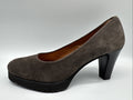 Gadea Pumps Gr. 37 Braun Leder Damen Absatzschuh