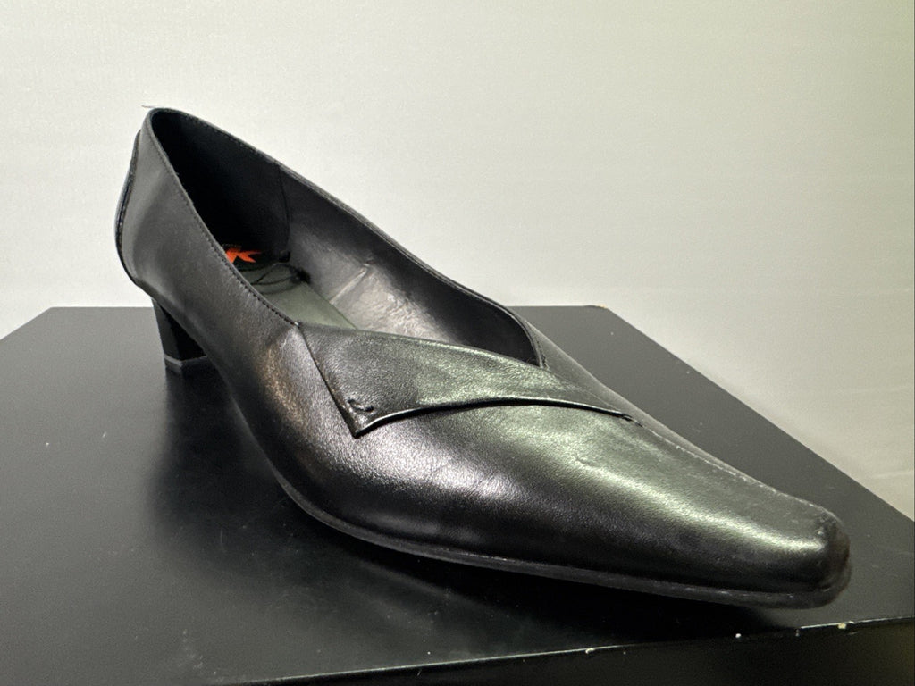 Jana Pumps  Gr. 7,5  Leder Schwarz Damen Absatzschuh
