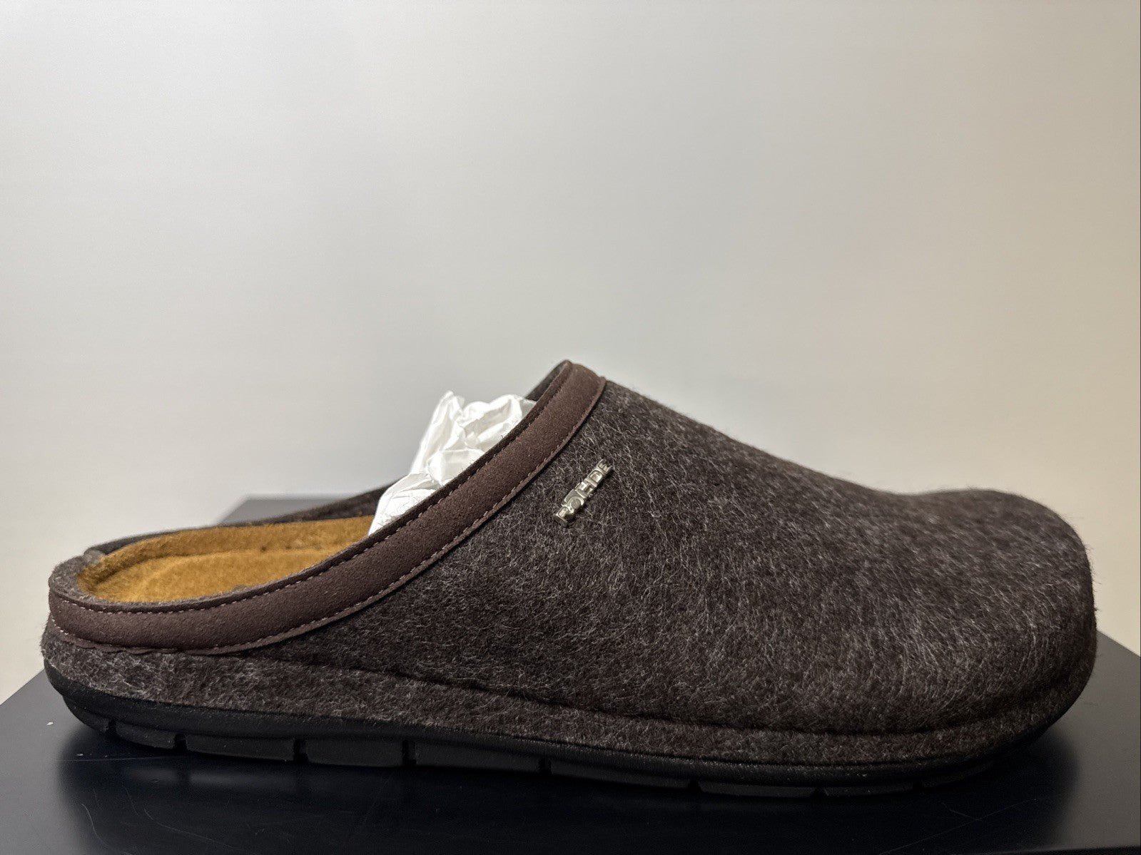 Rohde Herren Filz Pantolette Gr. 39 Mocca Pantoffel 6740
