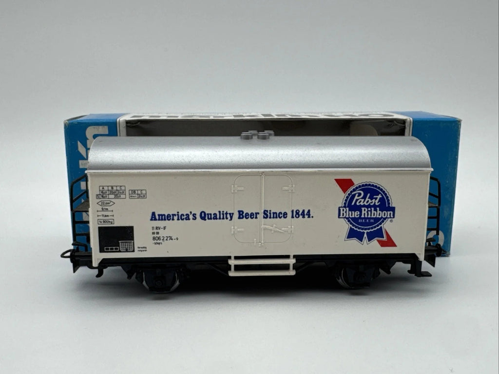 Märklin HO 4596 Güterwagen mit Werbung Pabst Blue Ribbon Beer  in OVP