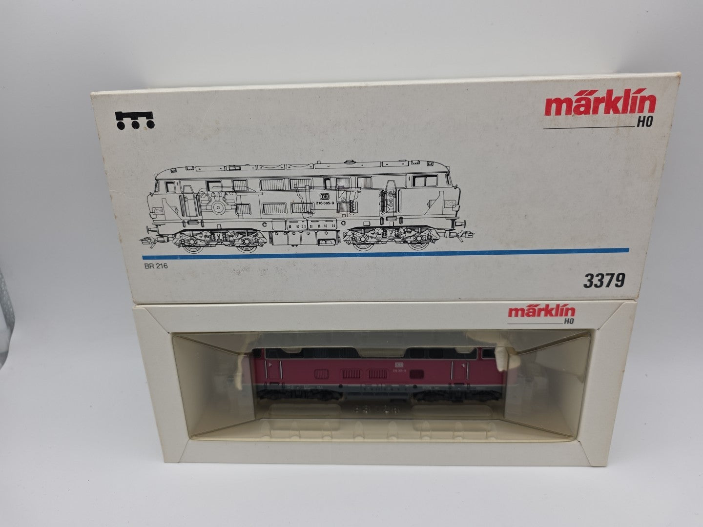 Märklin H0 3379 Diesellok BR216 005-9,  DB, Licht,  AC,  TOP in OVP
