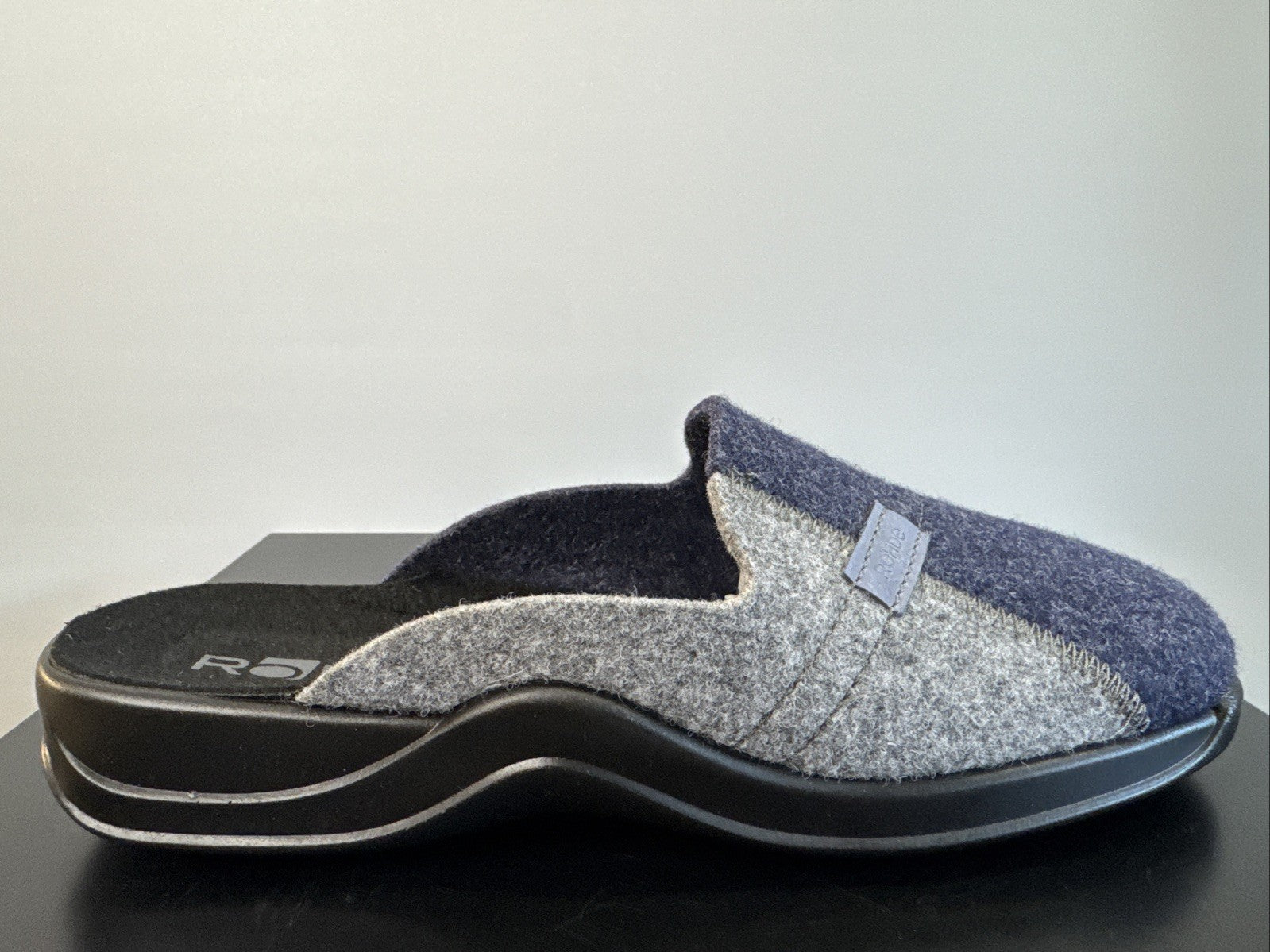Rohde Herren Filz Pantolette Gr. 42 Ocean Pantoffel Weite G 2731