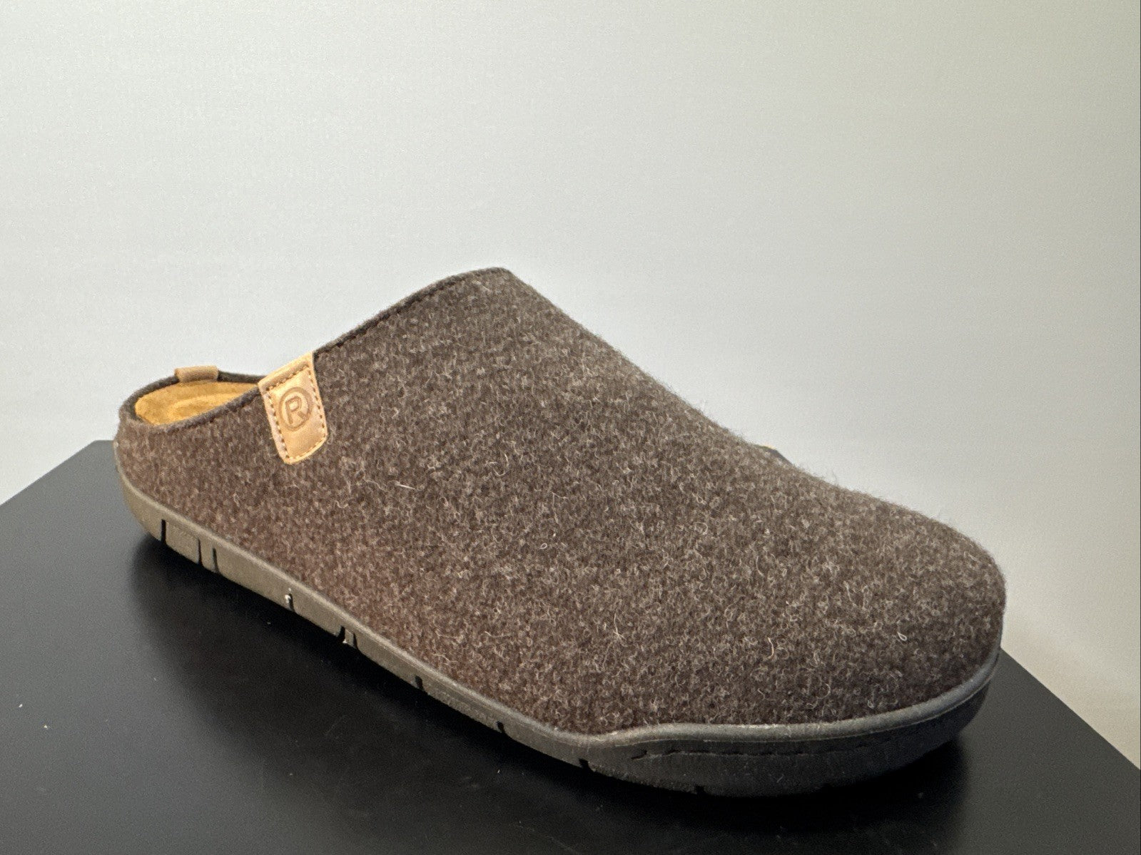 Rohde Herren Filz Pantolette Gr. 45 Mocca Pantoffel 6650