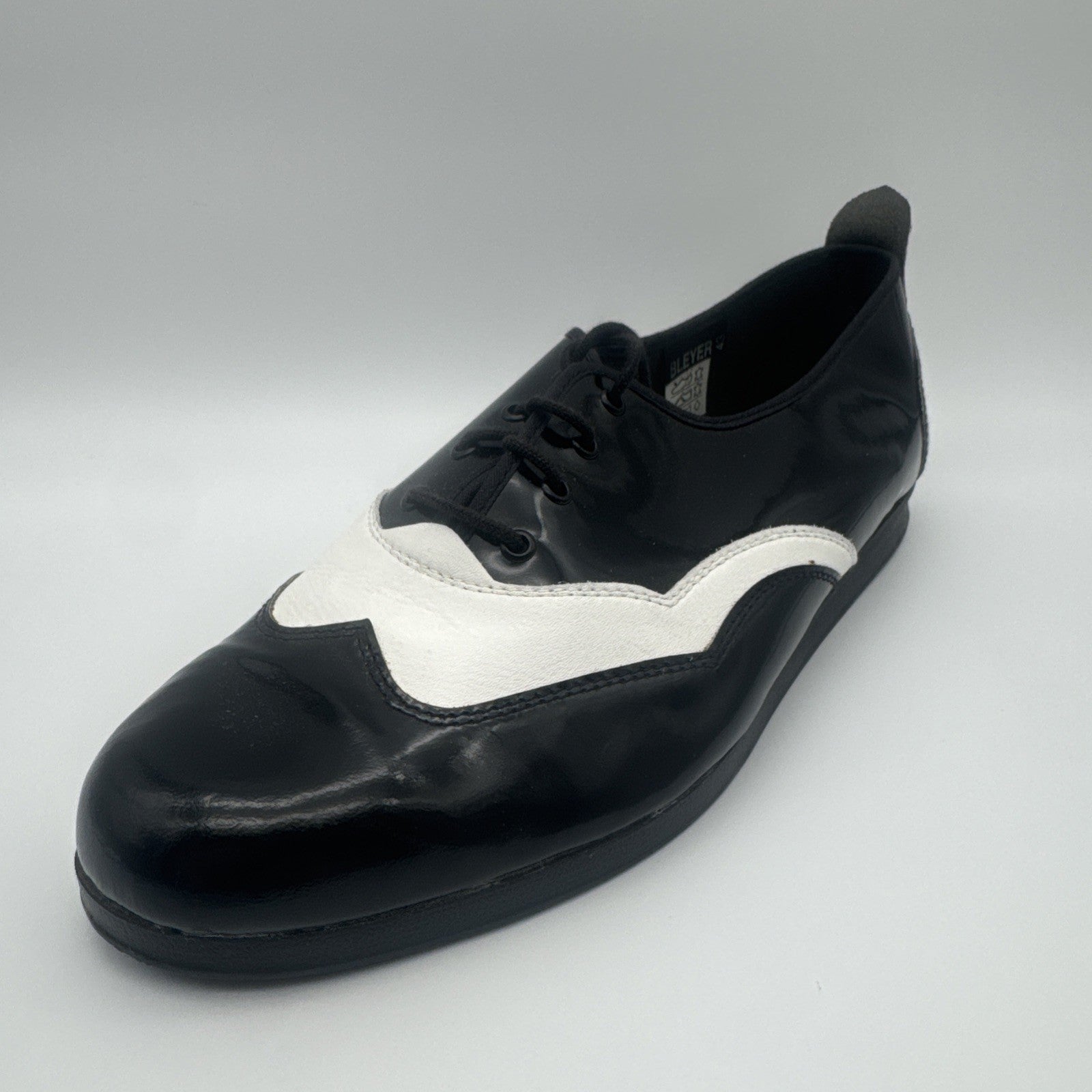 Bleyer Tanzschuhe 7130 schwarz/weiß Leder ~ Boogie  Woogie Swing Charleston