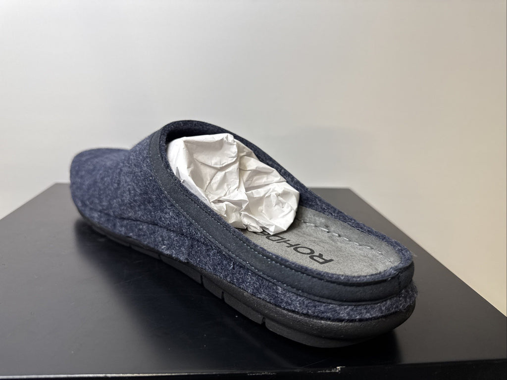 Rohde Herren Filz Pantolette Gr. 47 Ocean Pantoffel 6740