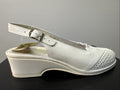 Rohde Sandalette Gr. 8 Damen Weiß Leder