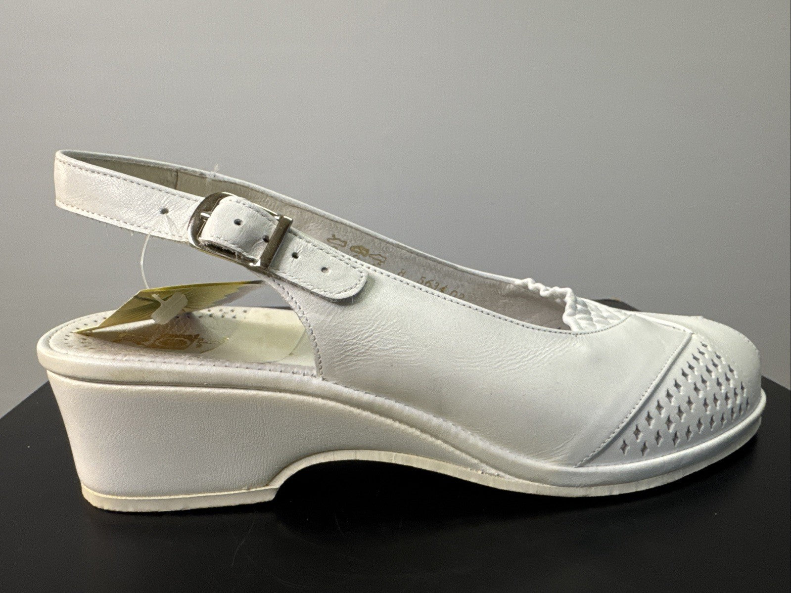 Rohde Sandalette Gr. 8 Damen Weiß Leder