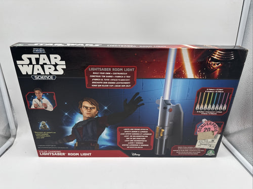 Boxed Star Wars Uncle Milton Science Remote Controlled Lightsaber Room Light
