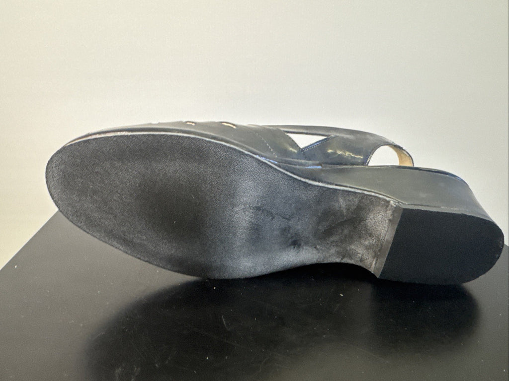 Rohde Sandale Gr. 7 Leder Schwarz