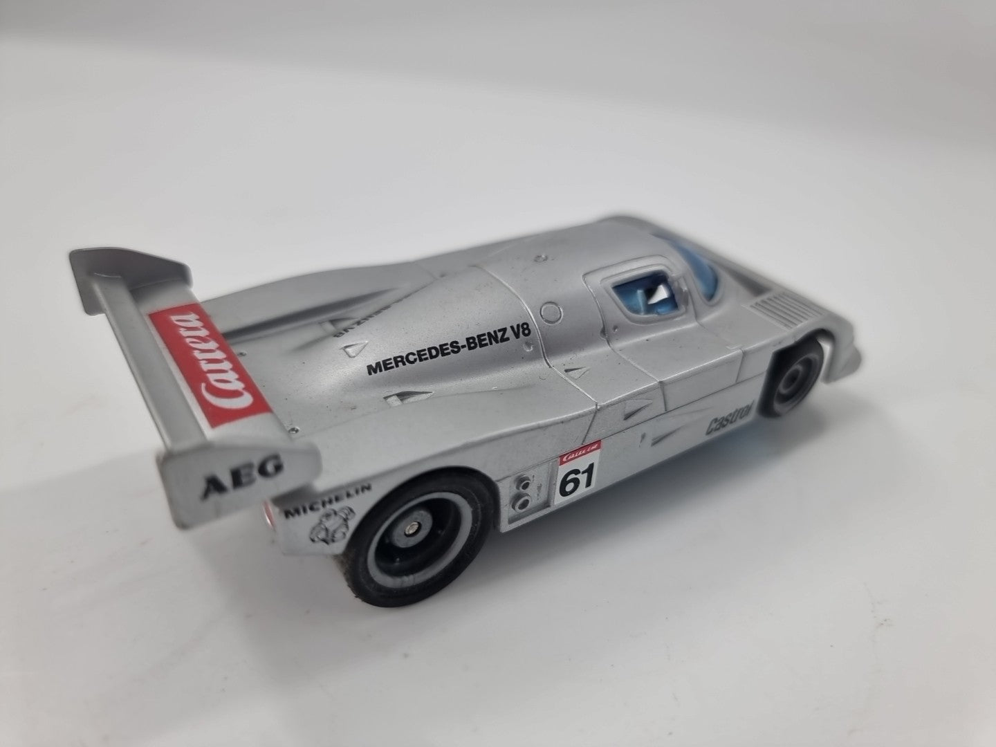 MERCEDES BENZ AMG SILBER CARRERA SLOT CAR SPIELZEUG 