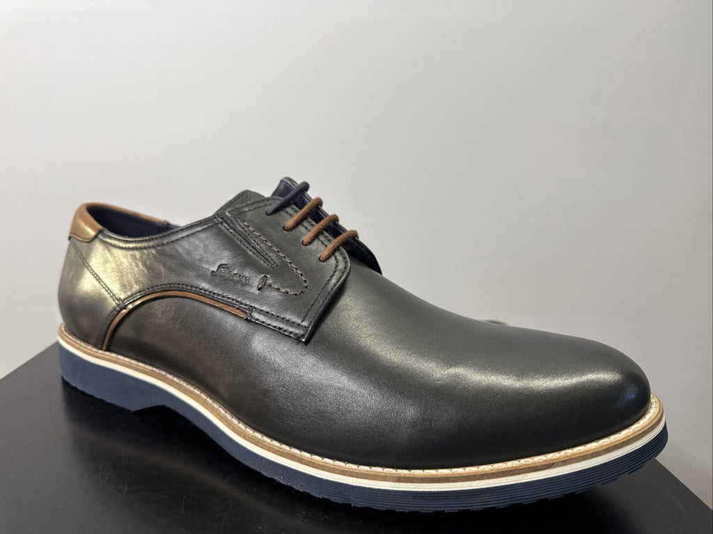 Encanio-702 Business Schuh Derby SIOUX Atlantic Gr. 40 Schwarz