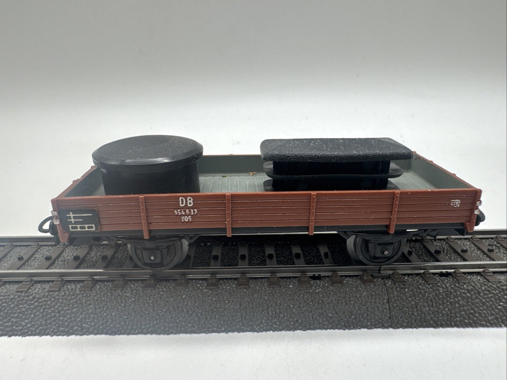 Märklin 4503 H0 Niederbordwagen 464 637 , DB Beladen
