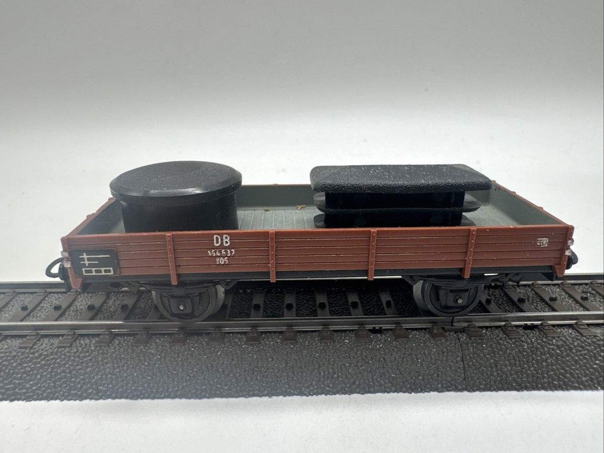 Märklin 4503 H0 Niederbordwagen 464 637 , DB Beladen