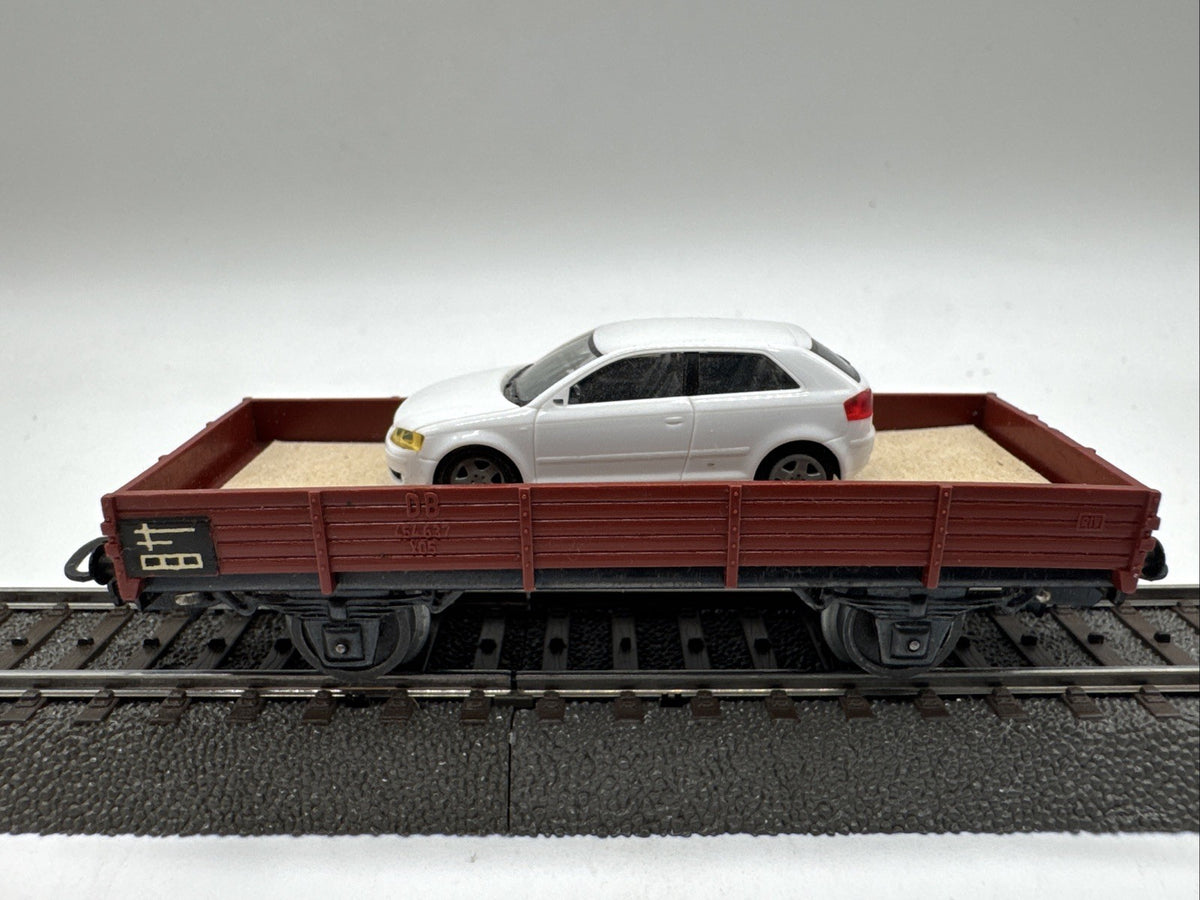 Märklin 4503 H0 Niederbordwagen 464 637 Mit Ladung Herpa Audi A3 DB #405