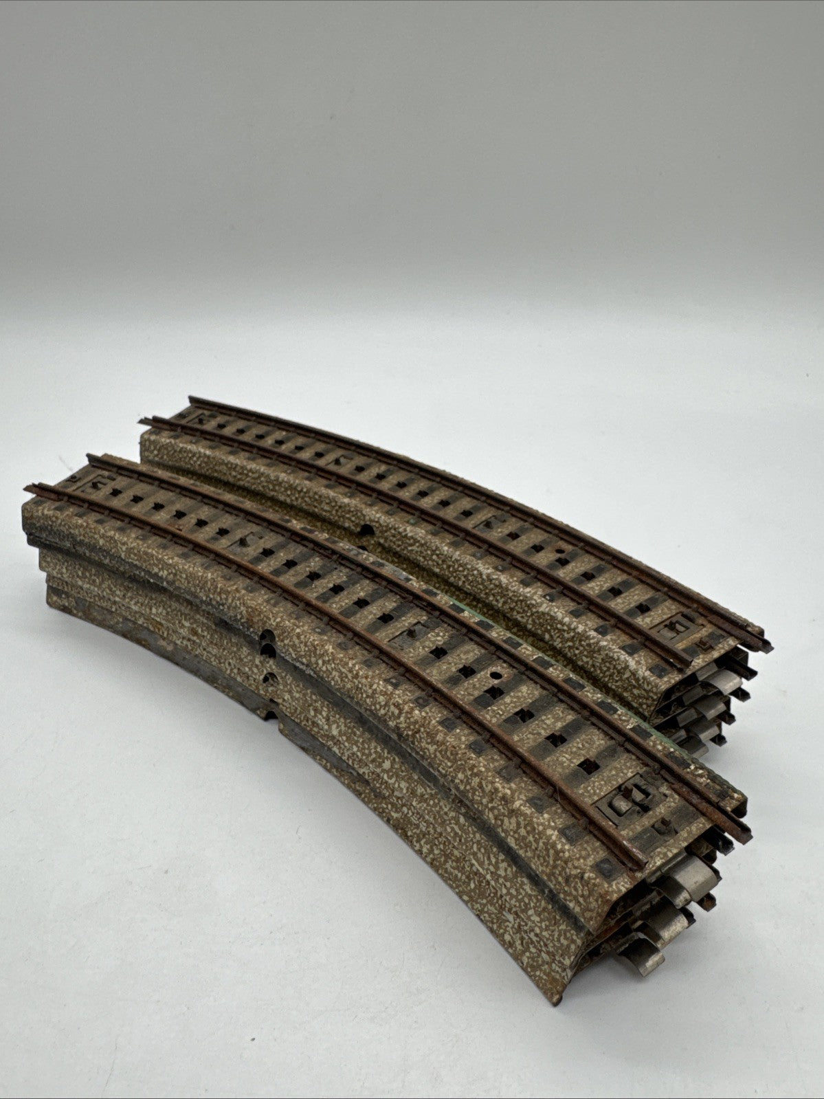 Märklin 5100 10 Sück gebogenes Gleis M-Gleis Spur H0  Stark Gebraucht