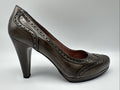 Gadea Pumps Gr. 41 Braun Leder Damen Absatzschuh 