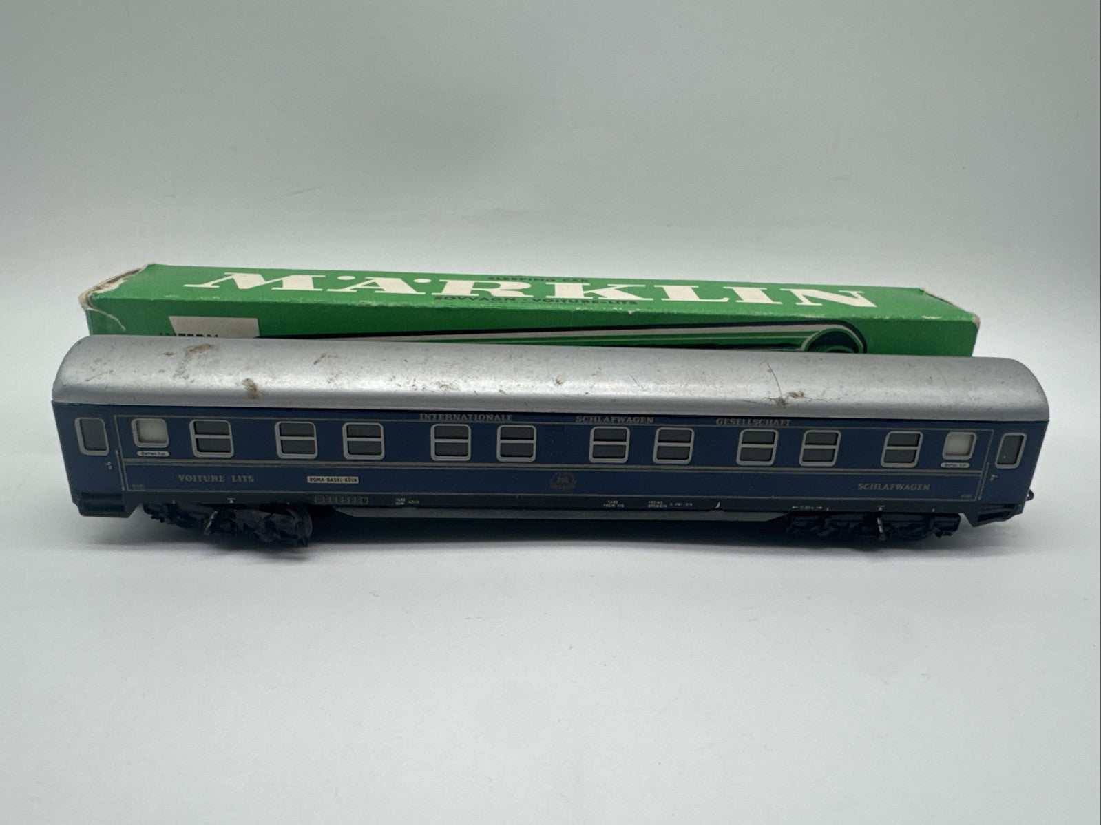 Märklin HO 4029 Schlafwagen blau OVP, gebraucht