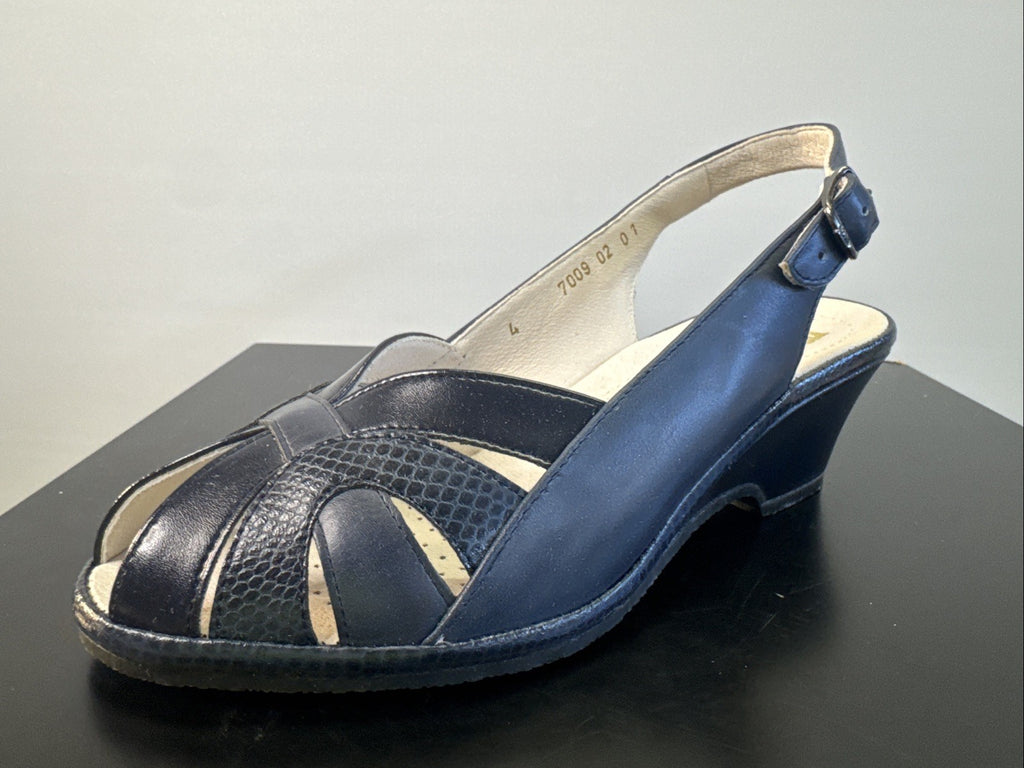 Rohde Sandale Gr. 4 Leder Blau