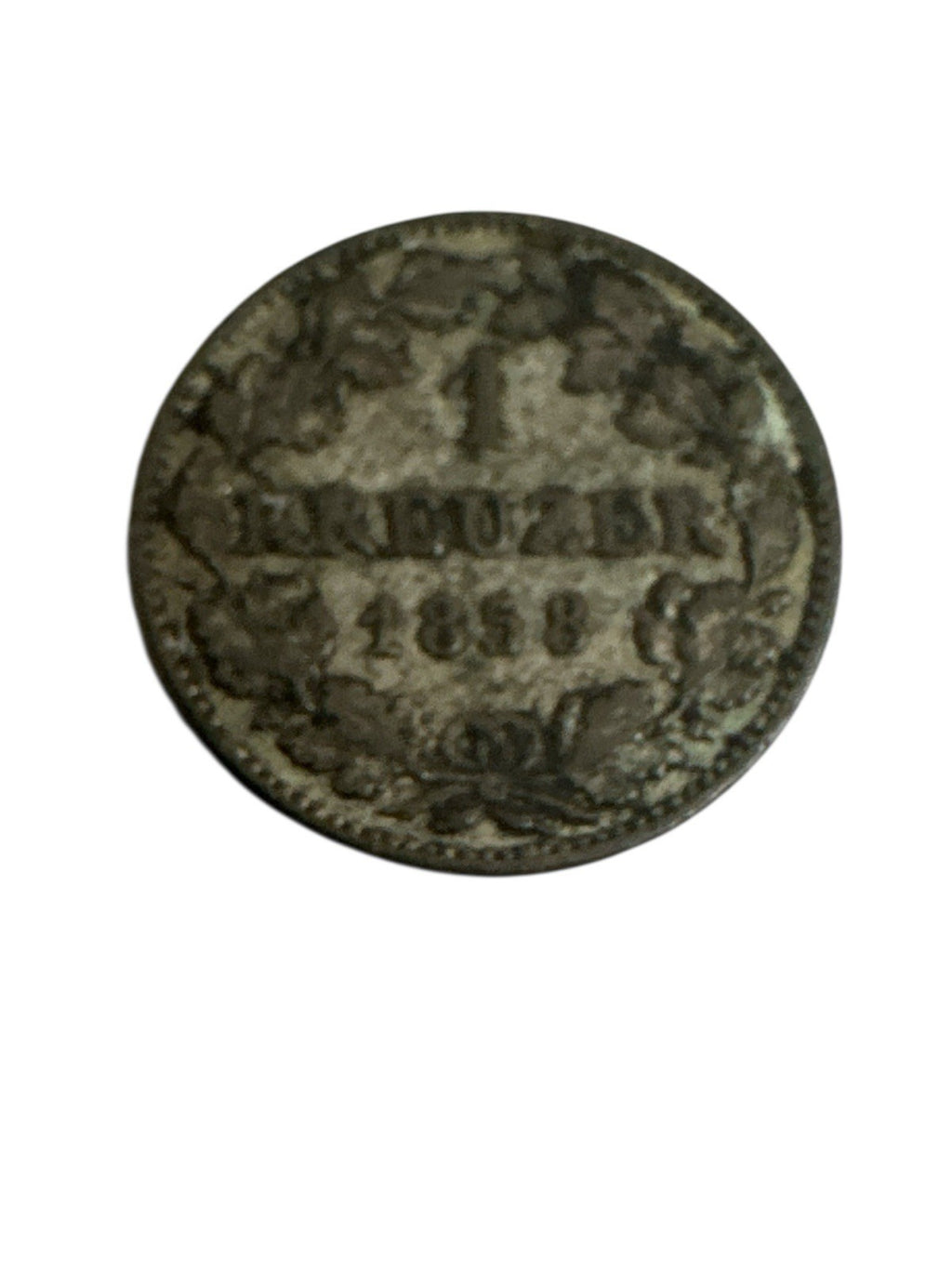 Altdeutschland - Hessen-Darmstadt 1 Kreuzer 1858 Silber 0.83g, ø 14mm