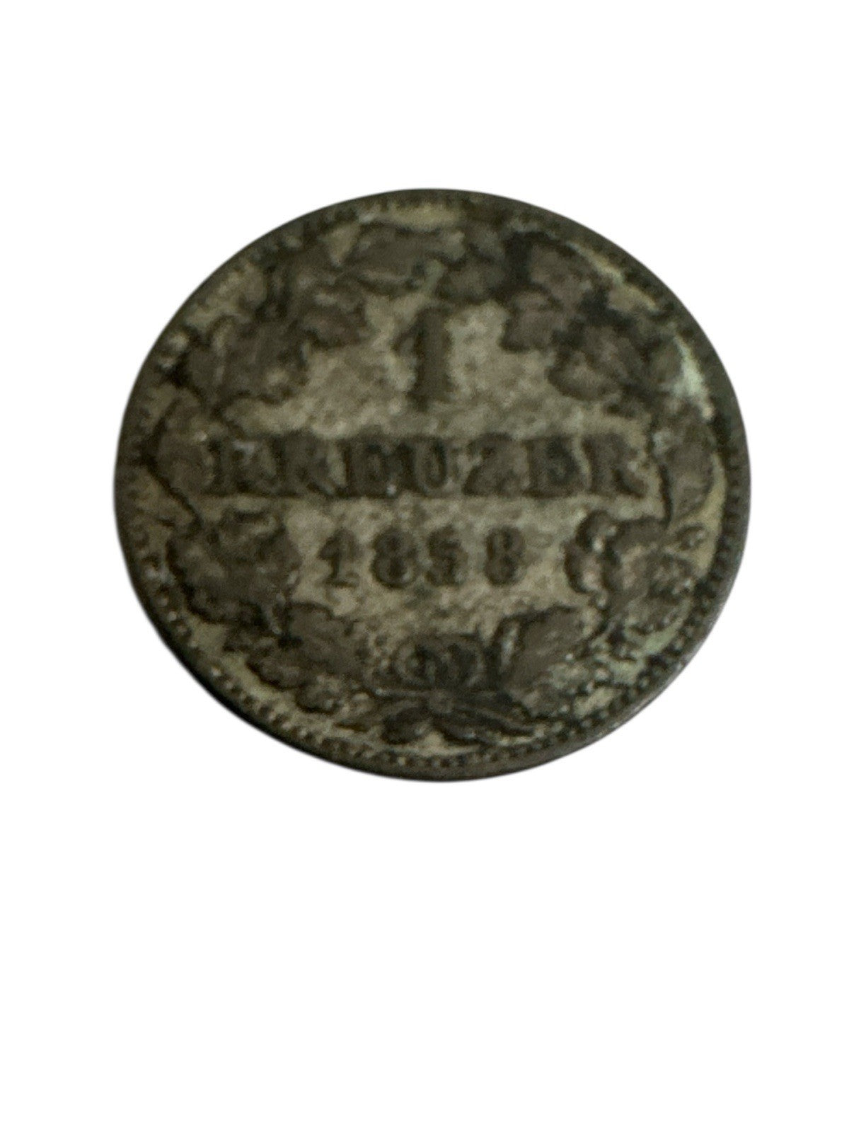 Altdeutschland - Hessen-Darmstadt 1 Kreuzer 1858 Silber 0.83g, ø 14mm