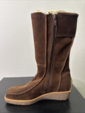A-B Stiefelette Gr. 32 Mädchen Braun Leder 