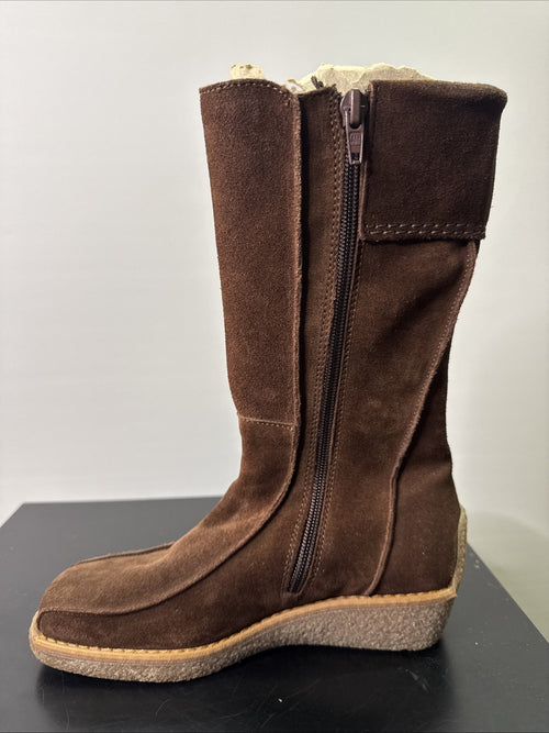 A-B Stiefelette Gr. 32 Mädchen Braun Leder 