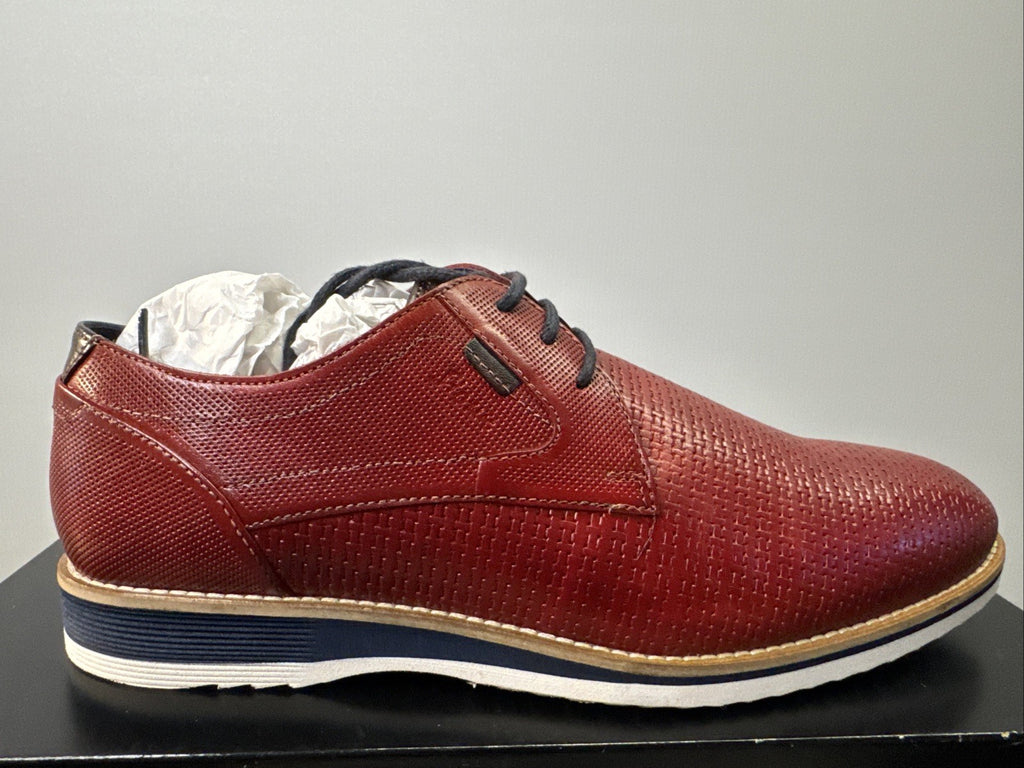 Quintero-701  by SIOUX  Herren Derbys Schnürschuh Rosso Rot  Gr. 41,5