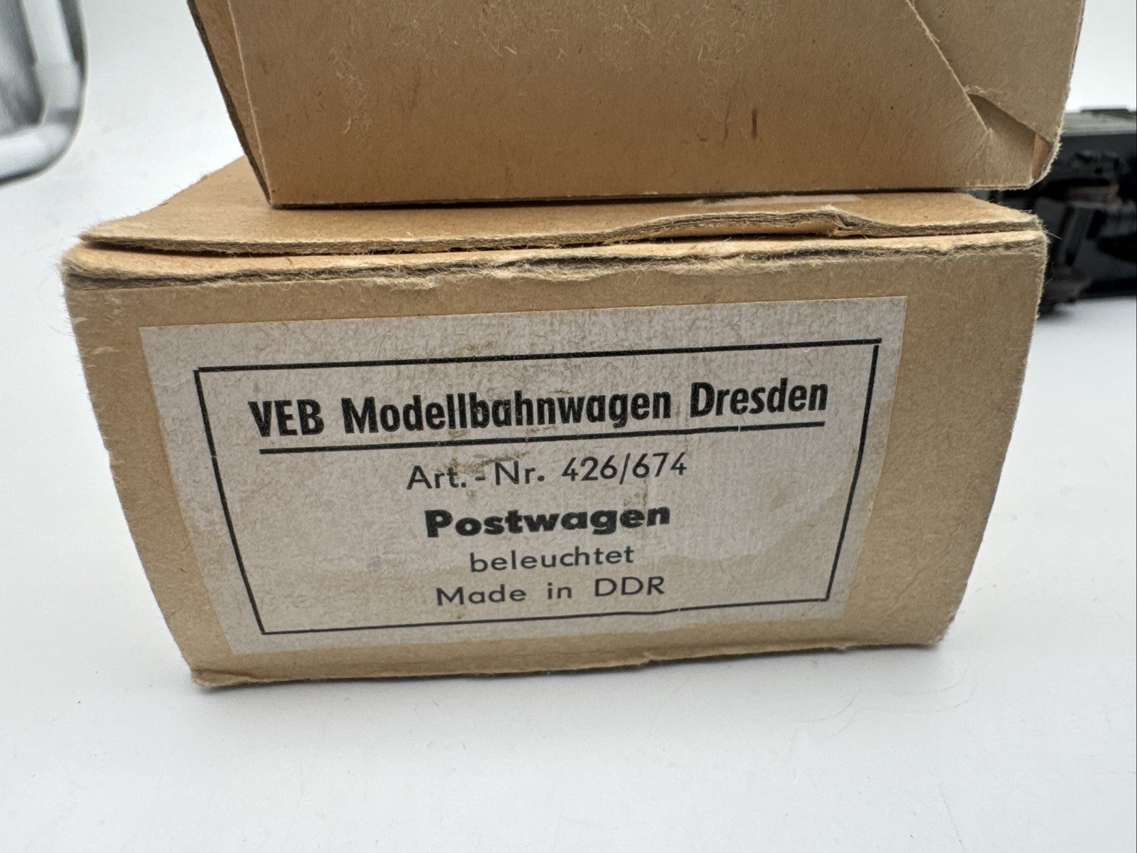PIKO VEB Modellbahn. " Bahnpostwagen DP " Lichtfu. Epoche IV - 70er 426/674