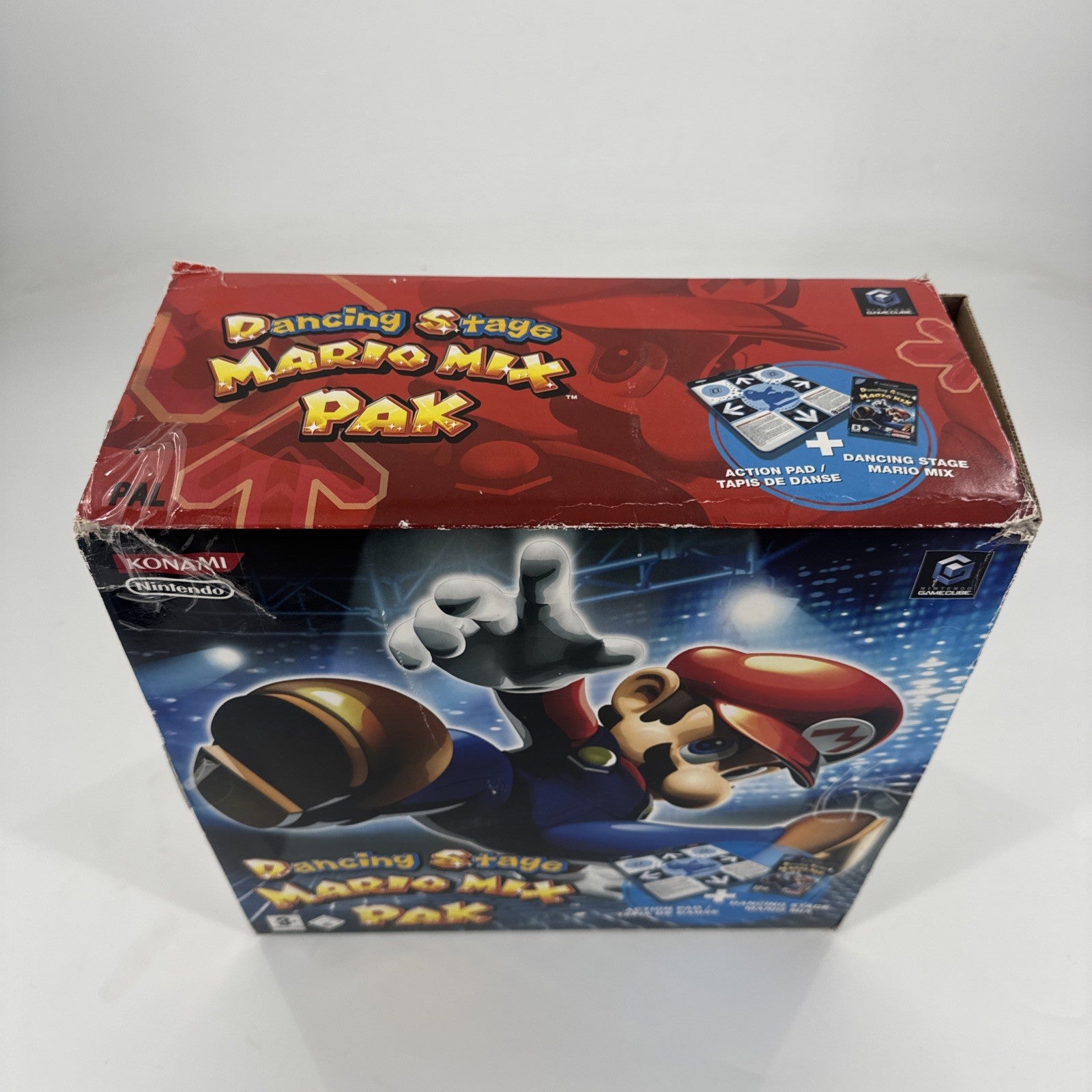 Nintendo Gamecube, Dancing Stage Mario Mix Pak, PAL IT, NEU Tanzmatte, Protector