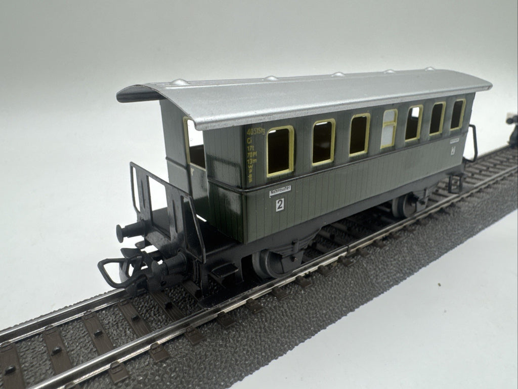 Märklin H0 Personenwagen 4051 Stg Grün Donnerbüchse 2. Klasse #434