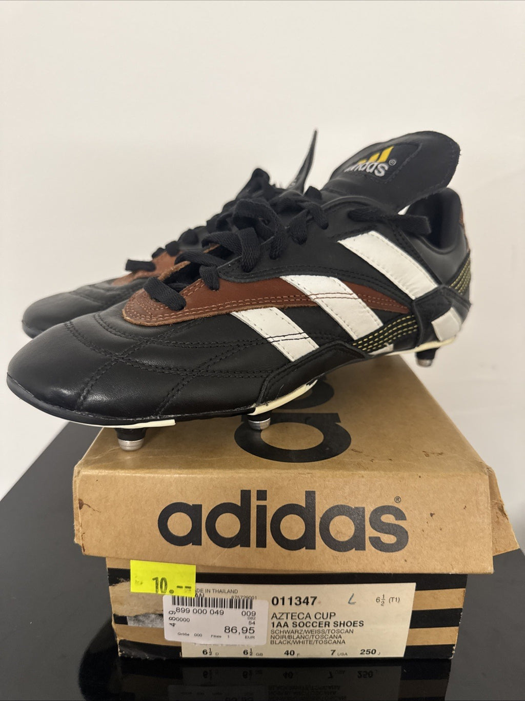 Vintage Adidas Azteca Cup 1AA Fußballschuh EUR 40 US 7 Rare