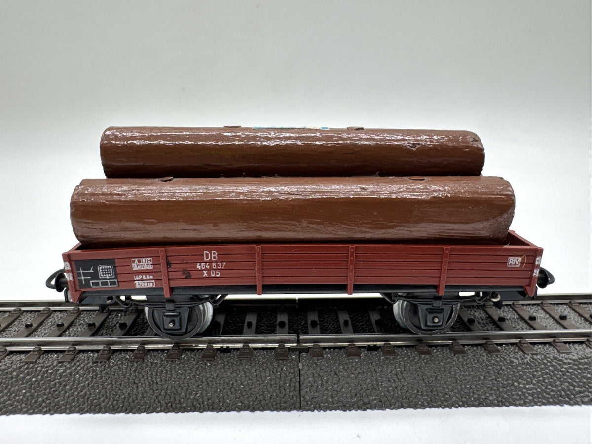 Märklin 4503 H0 Niederbordwagen 464 637 Mit Ladung DB #493