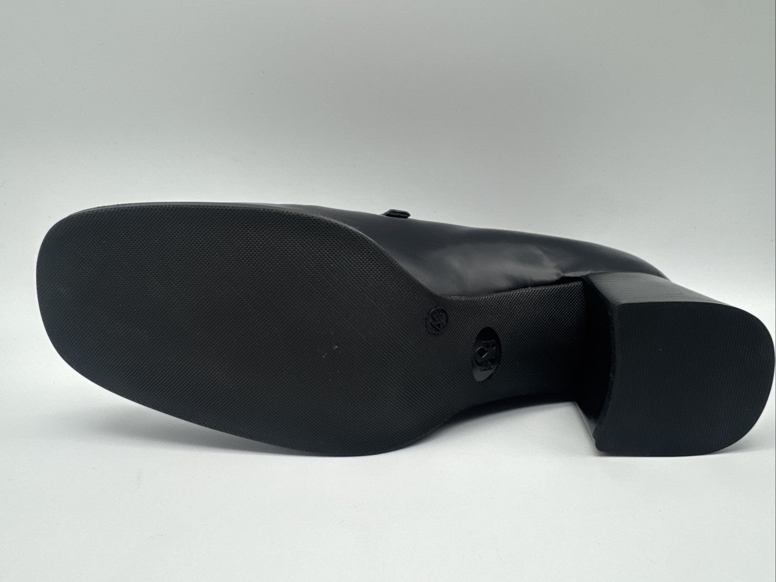 Gianni Gregorio Pumps Damen Gr. 41 Schwarz Leder Absatzschuh 